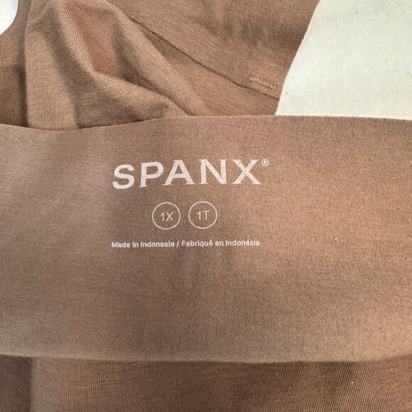 SPANXsupersmooth Undie-tectable Supima Cotton Tanga in Cafe Au Lait 1X NEW - Picture 5 of 8